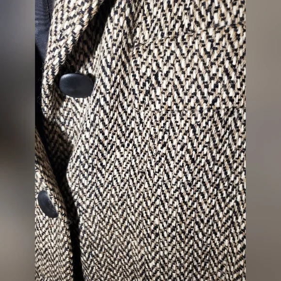 Vintage Abercrombie And Fitch Tweed Coat Xl 80s - Picture 10 of 10